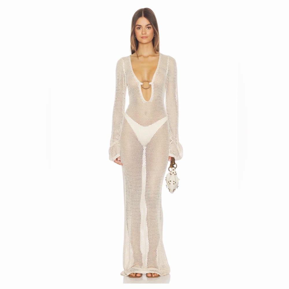 Superdown Odette Maxi Dress in Ivory XS New